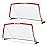 RUNBOW 6x4 ft Portable Kids Soccer Goal for Backyard Practice Soccer Net with Carry Bag (6x4 FT, 2 Pack, Red)