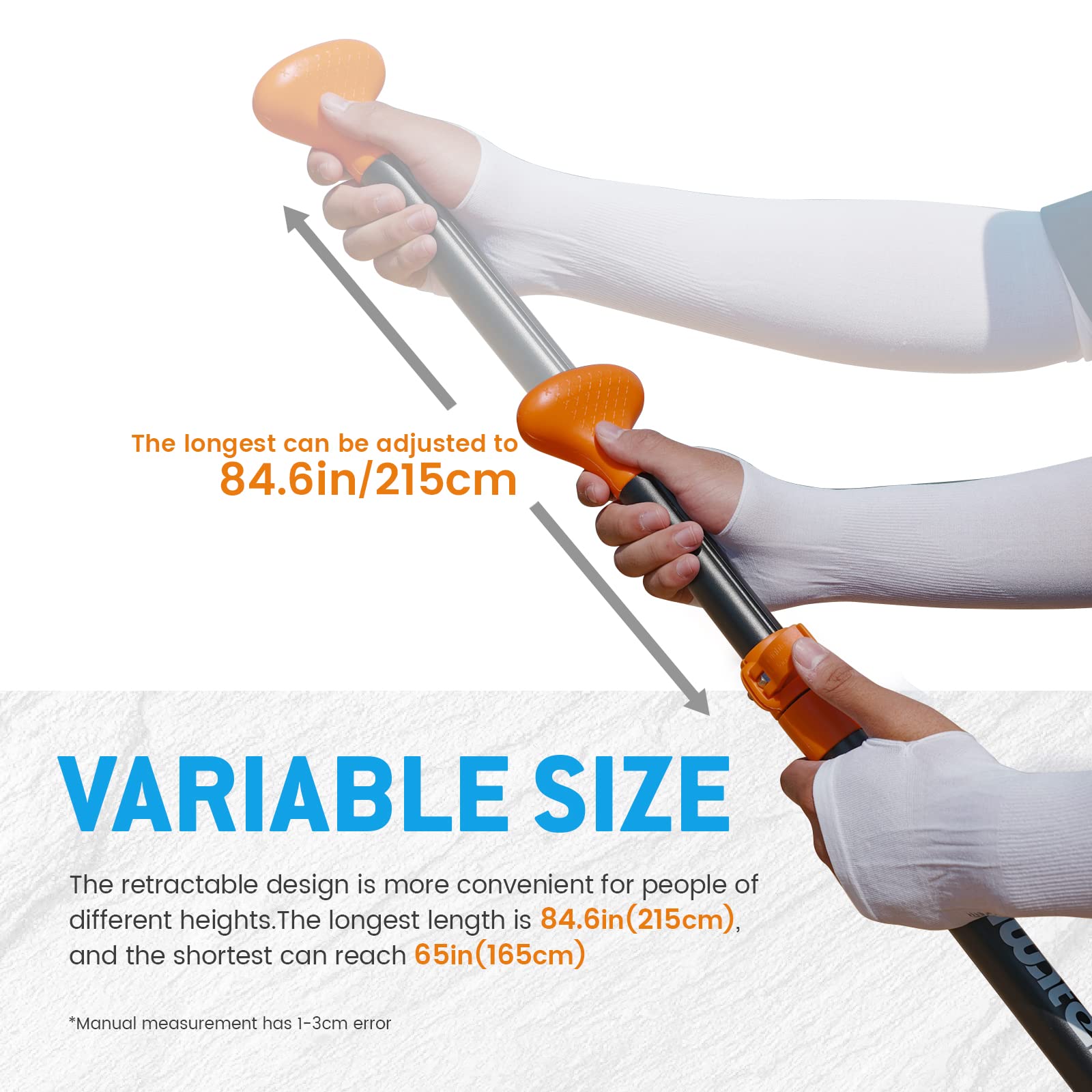 FunWater Paddle SUP – Stand Up Paddle regolabile 4 pezzi galleggiante in lega portatile 2 in 1 paddle leggero e galleggiante – durevole e ripiegabile – imbottitura efficiente, bianco