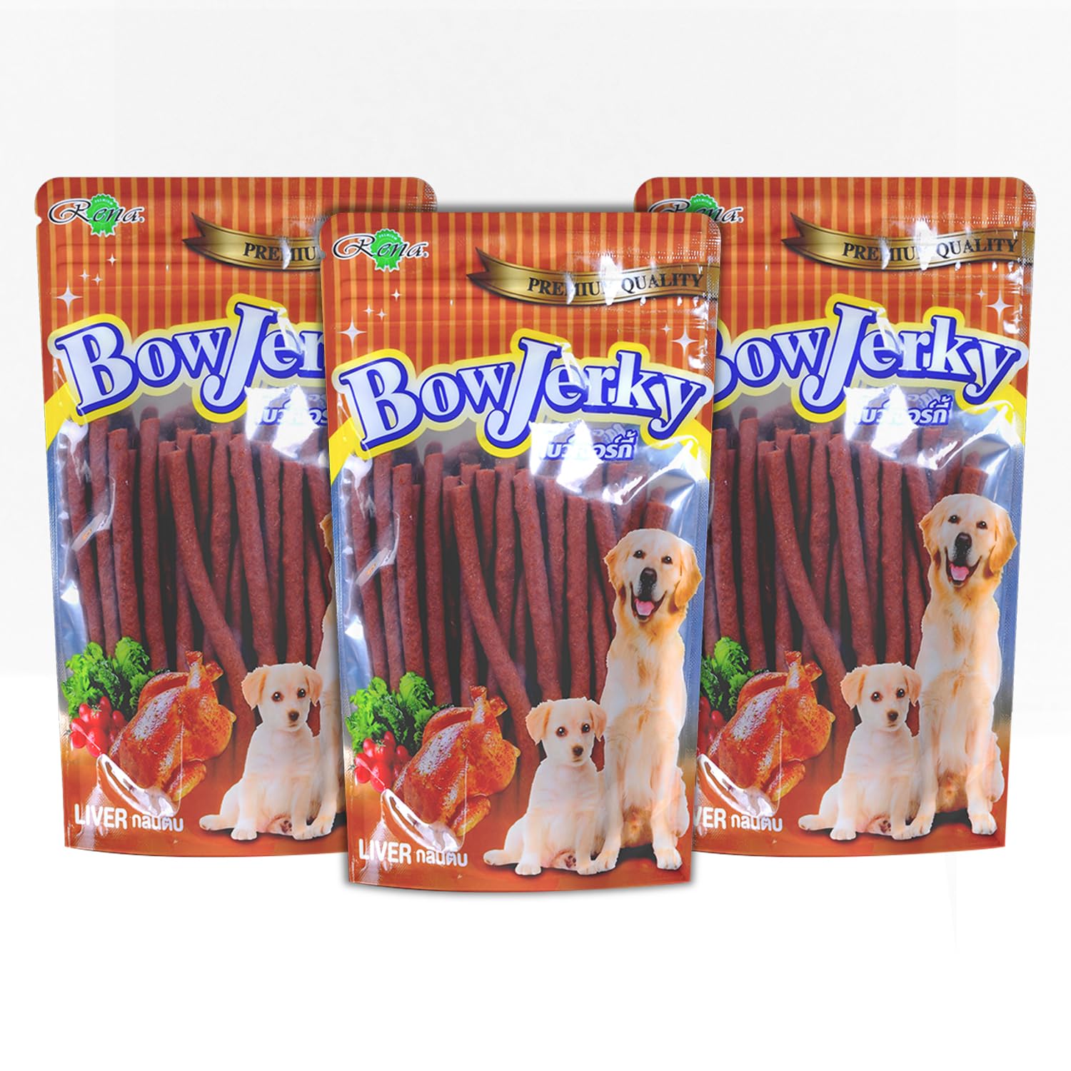 Rena Bow Jerky Dog Treats for All Life Stages - Protein Rich Chicken Liver Stick, 200 gm (Pack of 3) (B09ZHWXZ8X) Amazon Price History, Amazon Price Tracker