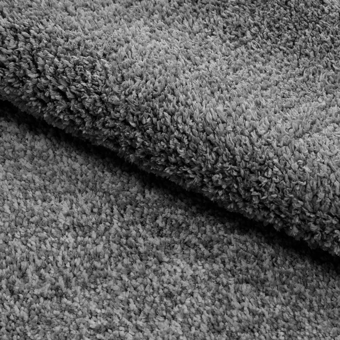 Meubletmoi Tapis 200 x 300 cm rectangulaire Shaggy à Poils Courts Doux Gris Anthracite pour Salon Chambre Salle à Manger – Ambiance Minimaliste et Moderne – Cosmos