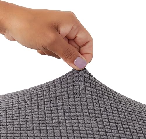 Miniatura 5 de Juvale Paquete de 2 fundas de cojín elásticas para exteriores para muebles de patio y sofás, reversibles (mediano, gris)