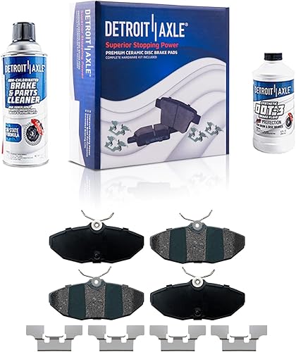 Miniatura 17 de Detroit Axle - Pastillas de Freno Delantero para Chevrolet Captiva Sport Equinox Pontiac Torrent Saturn Vue Suzuki XL-7, Pastillas de Freno Cerámica