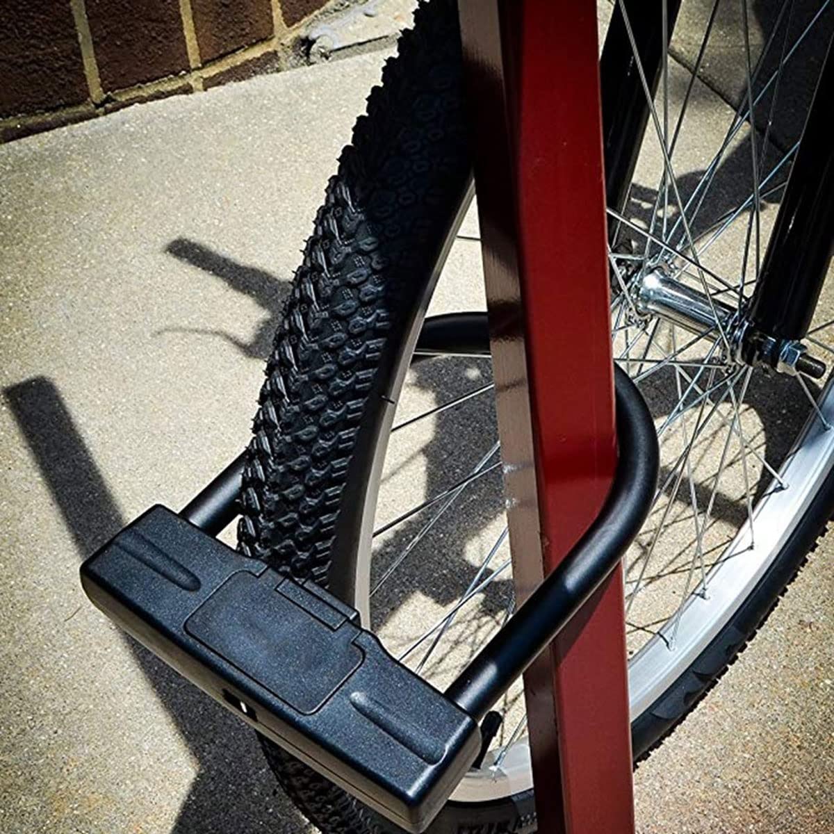 Chaîne antivol de sécurité en Acier, antivol à Combinaison à 5 Chiffres en U pour vélo, Moto, Scooter, vélo (Bleu, 22 x 17 cm)