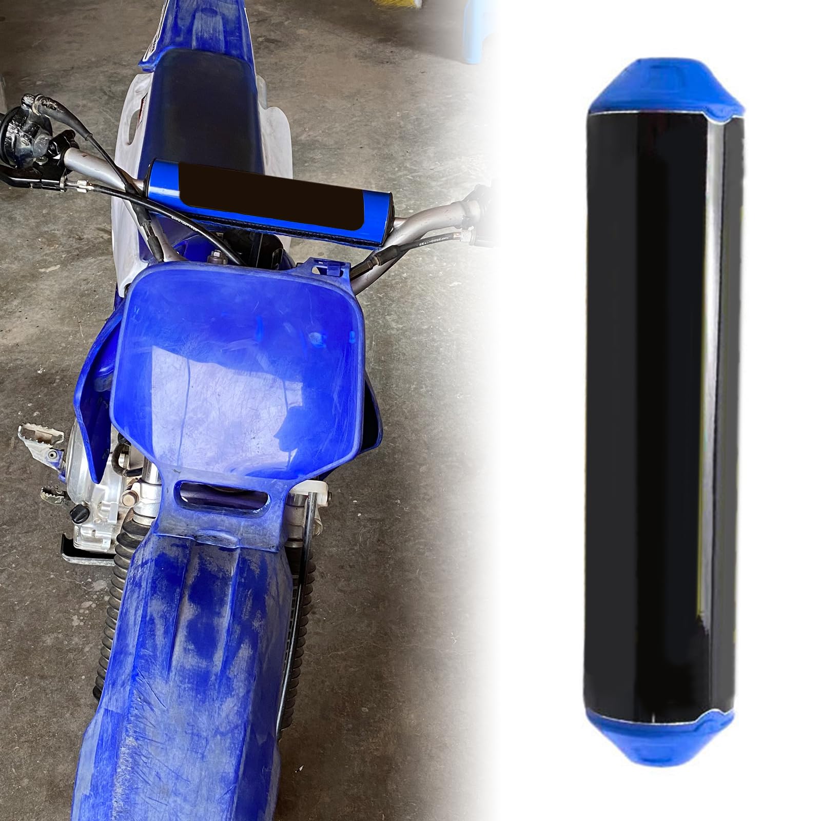 Coussinets De Guidon Motocross 25cm Pour YZF - Absorption Chocs, Confort - Accessoire Pit Bike, Dirt Bike - 3