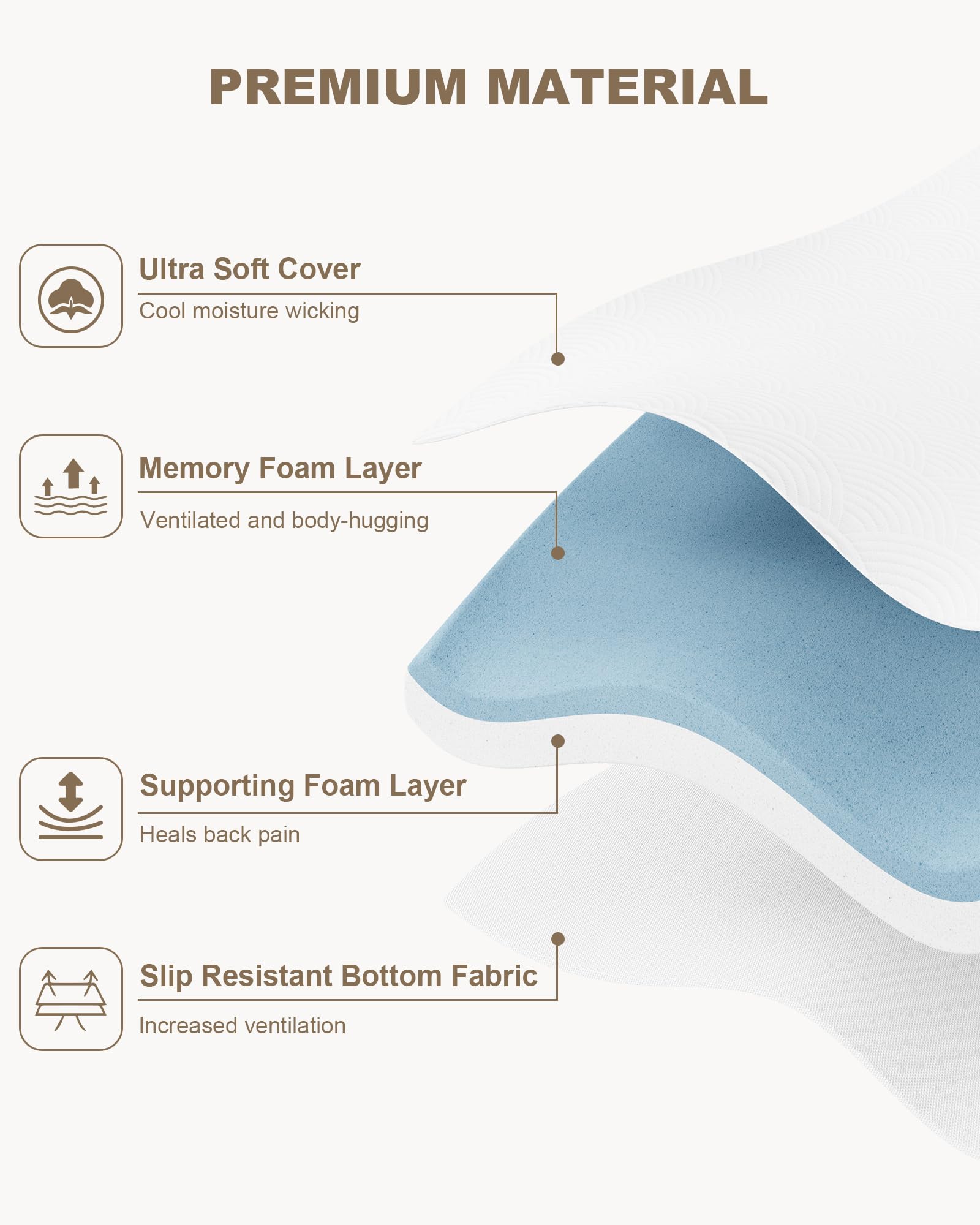 Zenzy Coprimaterasso King in memory foam da 10,2 cm, certificato CertiPUR-USA, allevia la pressione, coprimaterasso per camper con copertura ultra morbida [lavabile] 182,9 x 203,2 cm, king size