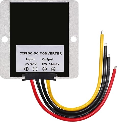 Miniatura 4 de Convertidor CC de 8 V-40 V a 12 V 6 A 72 W, regulador de voltaje, adaptador de corriente, amplificador de voltaje, reductor de módulo impermeable