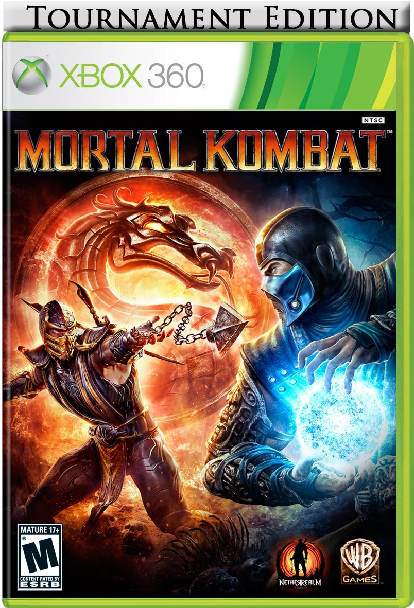 Mortal Kombat Tournament Edition for Xbox 360 game and fight stick