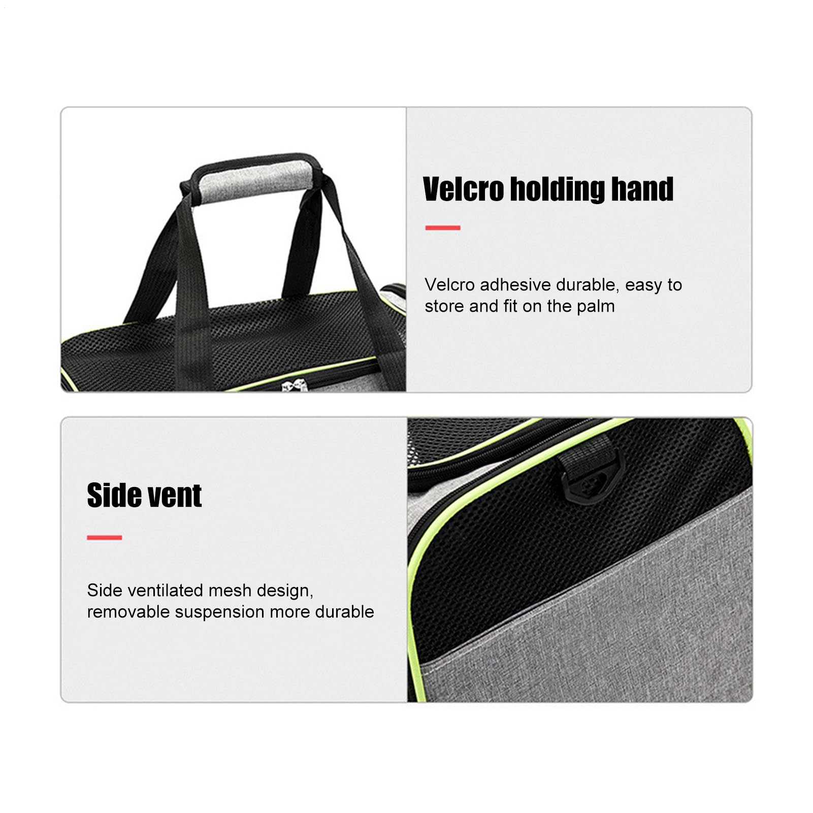 Bolsa de Viaje para Perros | Bolsa de Transporte Plegable de Malla para | mascotas, portátil para ciclismo, coche, viajes, bolsa de gato transpirable para acampar, senderismo