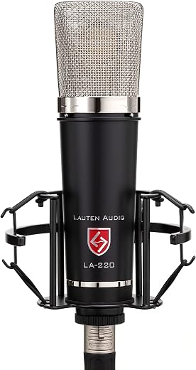 Lauten Audio Series Black LA-220 v2 Large-Diaphragm Condenser Microphone