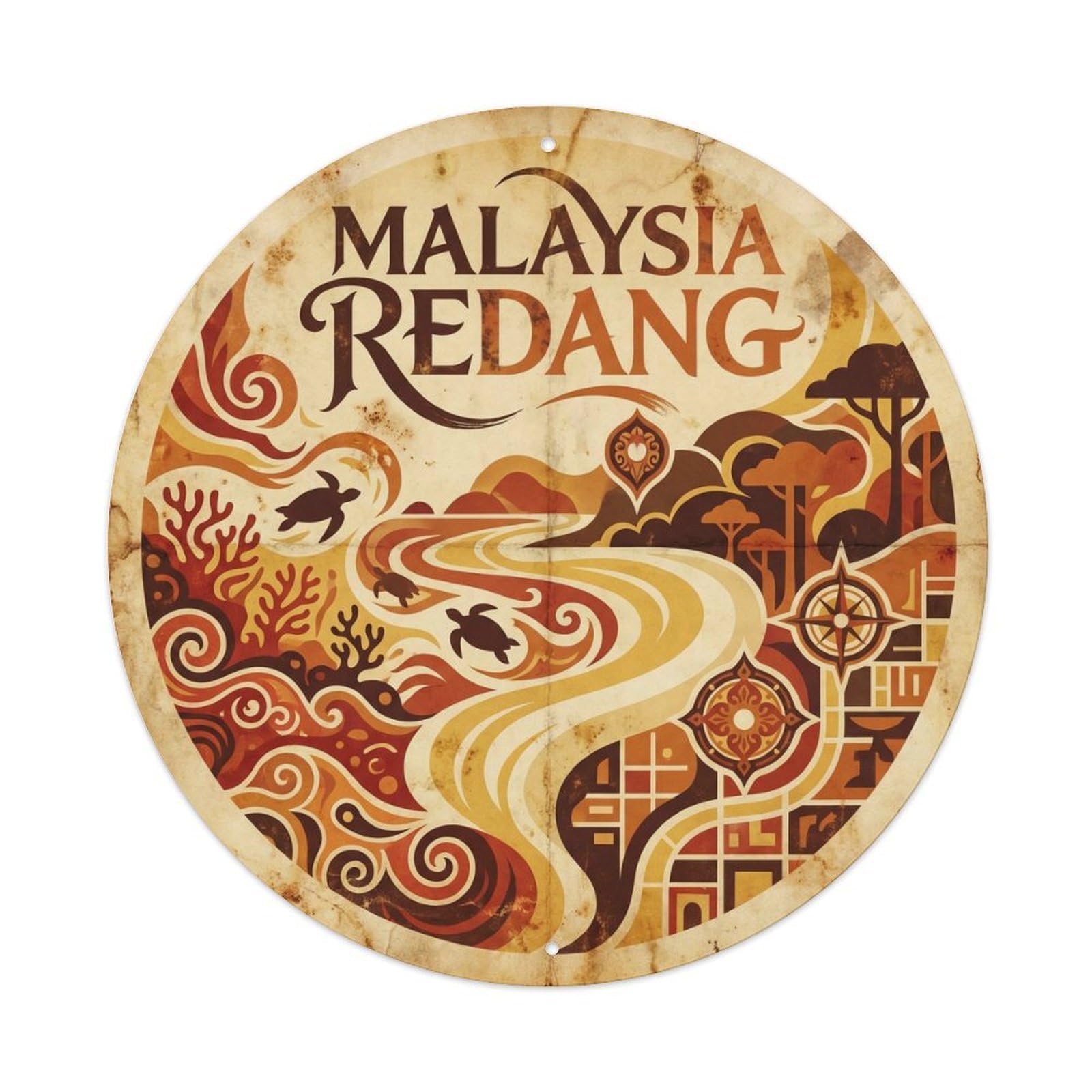 Southeast Asia Travel Redang Island Malaysia Metal Tin Sign
