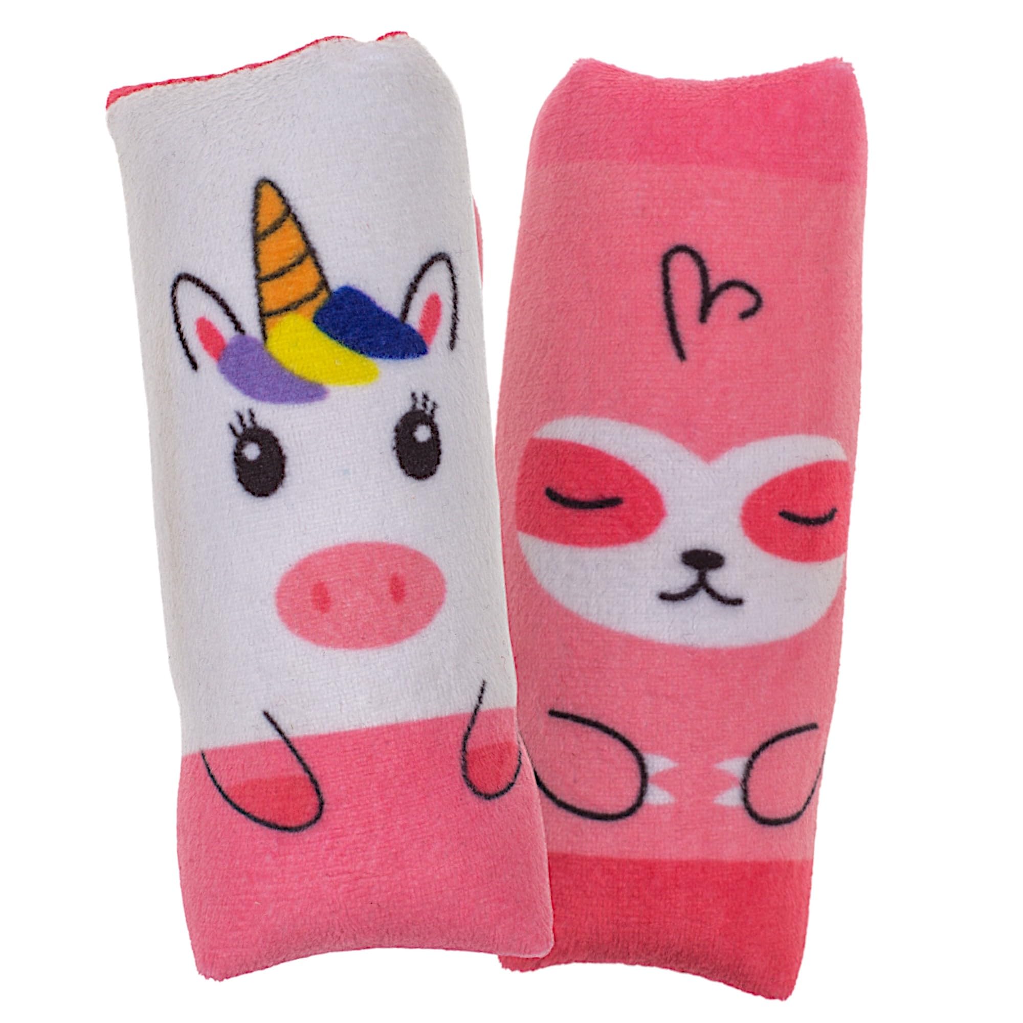 MIJOMA Water Wiggler Flip - The Colourful Water Winder with Plush Case in Kawaii Style: Water Round Hose as a Slippery Fun Maker for Children (Unicorn/Sloth)