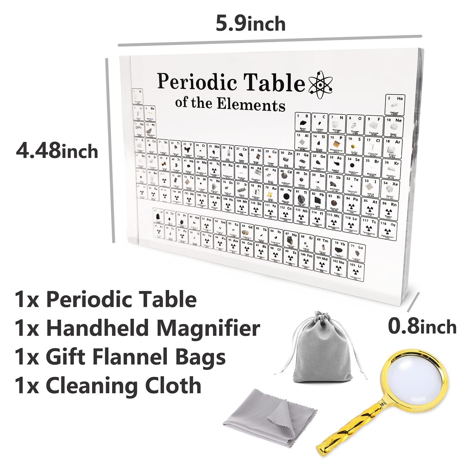Periodic Table with real elements inside, Periodic Table with Real