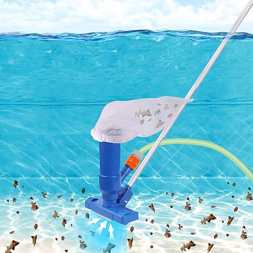 Aspirateur de Piscine,Kit d'entretien pour Piscine,Mini Aspirateur Manuel à Vide