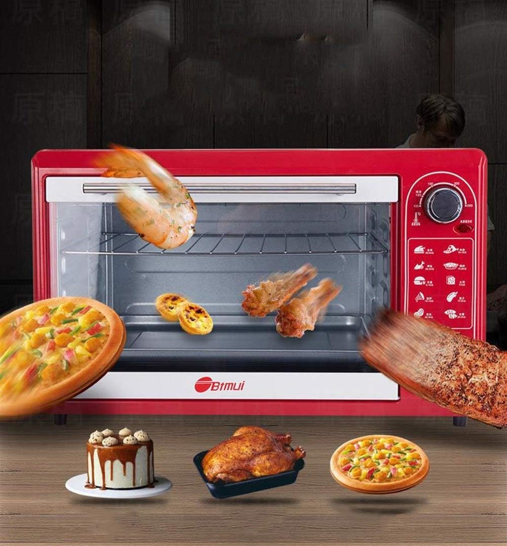 Amazon.com: Horno, horno eléctrico, horno multifuncional para horno  doméstico, perilla automática, gran capacidad, tarta de huevo, horno de pan  (rojo), Rojo : Hogar y Cocina