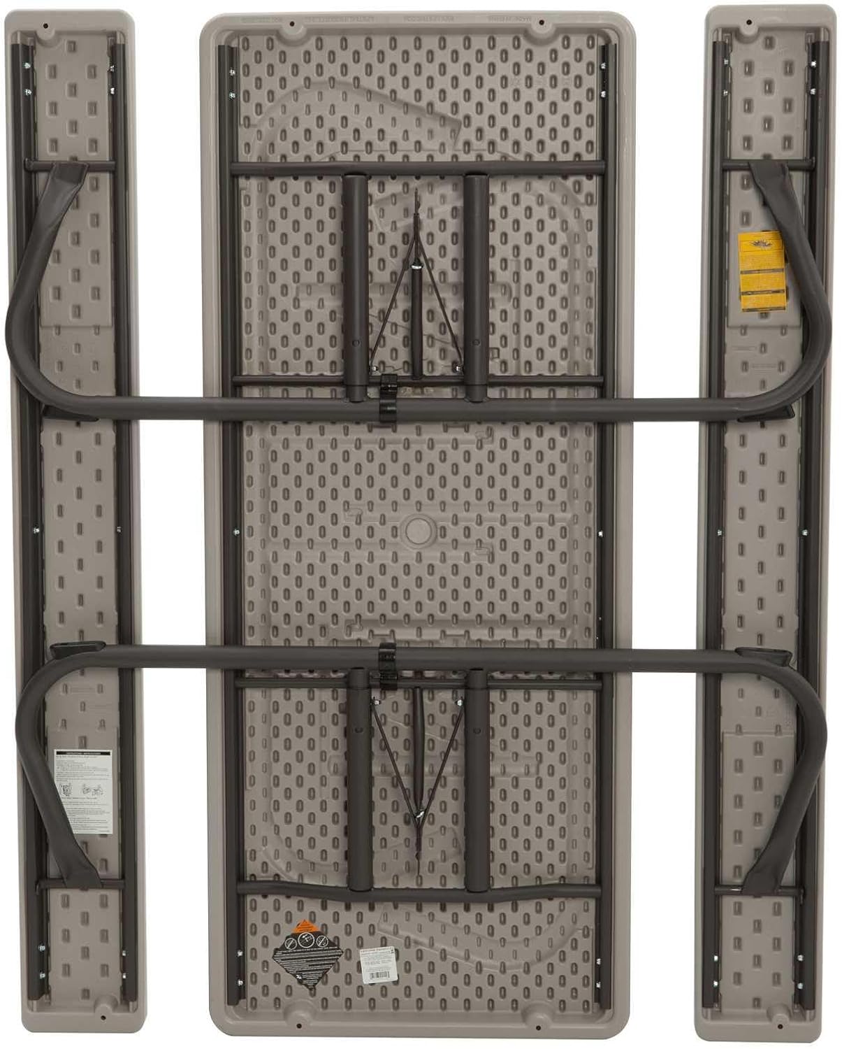 Lifetime Picnic Tables 2119 6-Ft Putty Plastic Top Steel Folding Frame 10 Pack