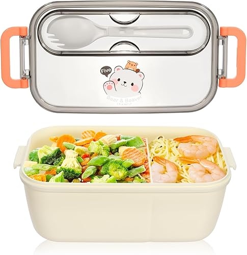 Miniatura 1 de Lonchera Bento para adultos, 40.6 fl oz, a prueba de fugas, sin BPA, portátil, ligera, fácil de transportar