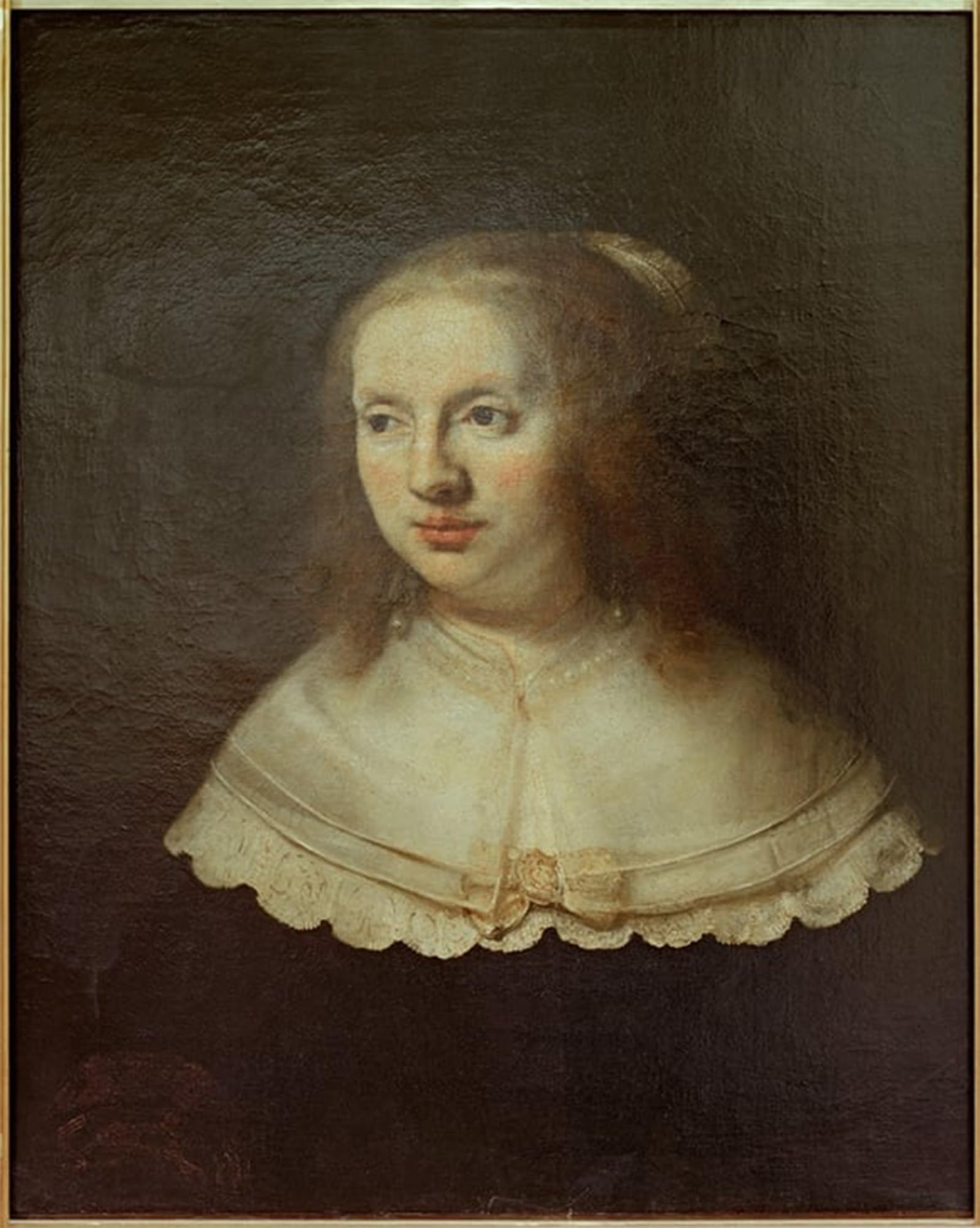 RZHRHJES Vintage Picture Wall Picture Painting Print Poster Portrait of a woman by Rembrandt van Rijn Abstract Wall Art Painting for Office Decor 60x90cm