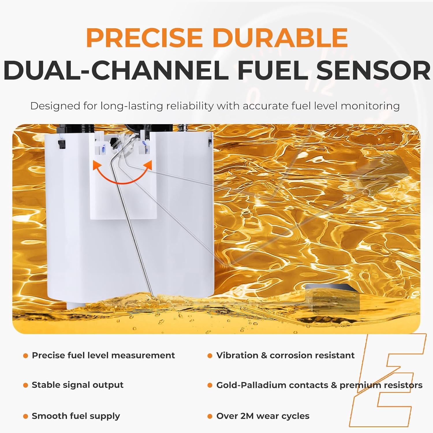 Autoexact E4123M Electric Fuel Pump Module Assembly for Chevrolet Silverado 1500 & 2500 GMC Sierra 1500 2014-2018 4.3L 5.3L 6.2L V6 V8 Replace P76892M 13513407 SP6714M FG1832