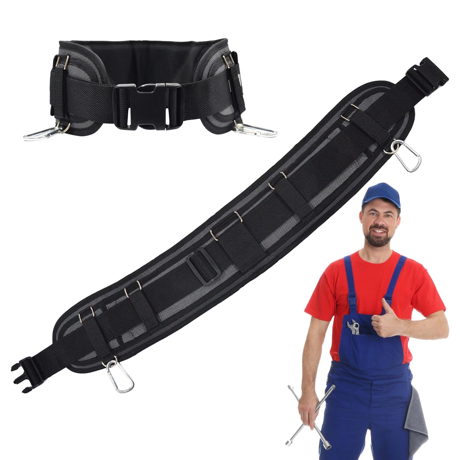 Ceinture de construction robuste avec pochette d'électricien respirante