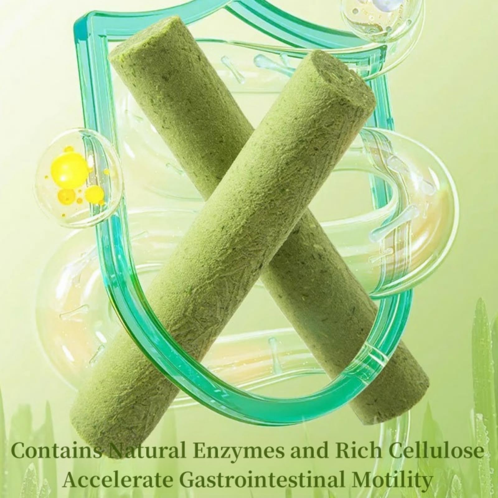 25G Cat Grass Treats for Cats,Cat Grass Teething Granules,Freezed Drying C/at Grass Teething Granules Snacks,C/at Gr/ass Chew Gr/anules,Ca/t Dental Toys Gra/nules,Catnip Gran/ules for C/ats - Image 4