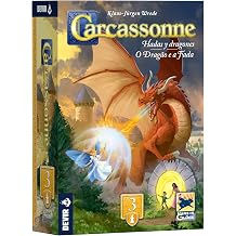 Devir Carcassonne Dragons and Fairies - Expansion of the board game with dragon, fairy, magic portals and strategic slabs for 2 to 6 players BGCARDHPS