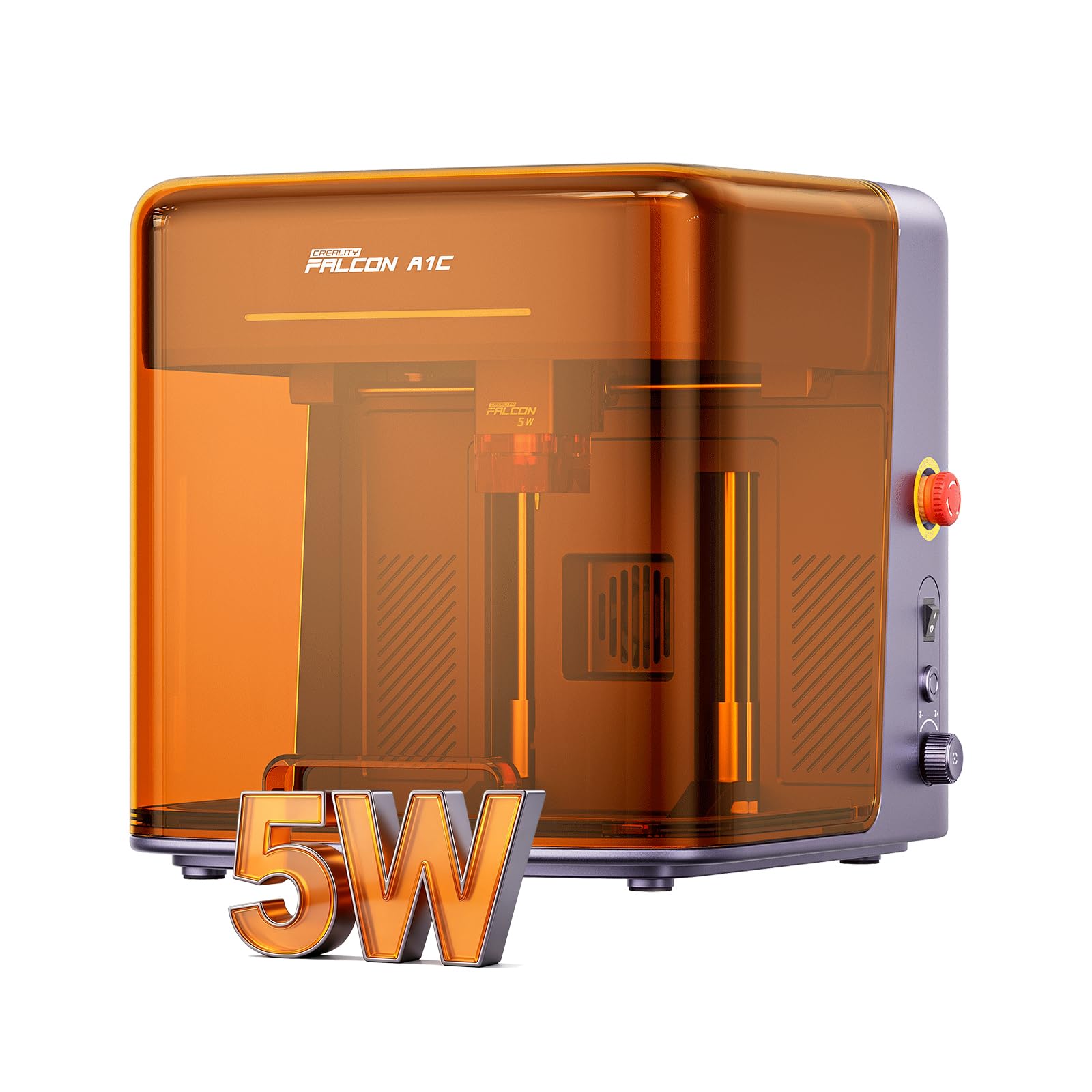 Creality Falcon A1C 5 W grawer laserowy, zamknięty grawer laserowy, klasa 1