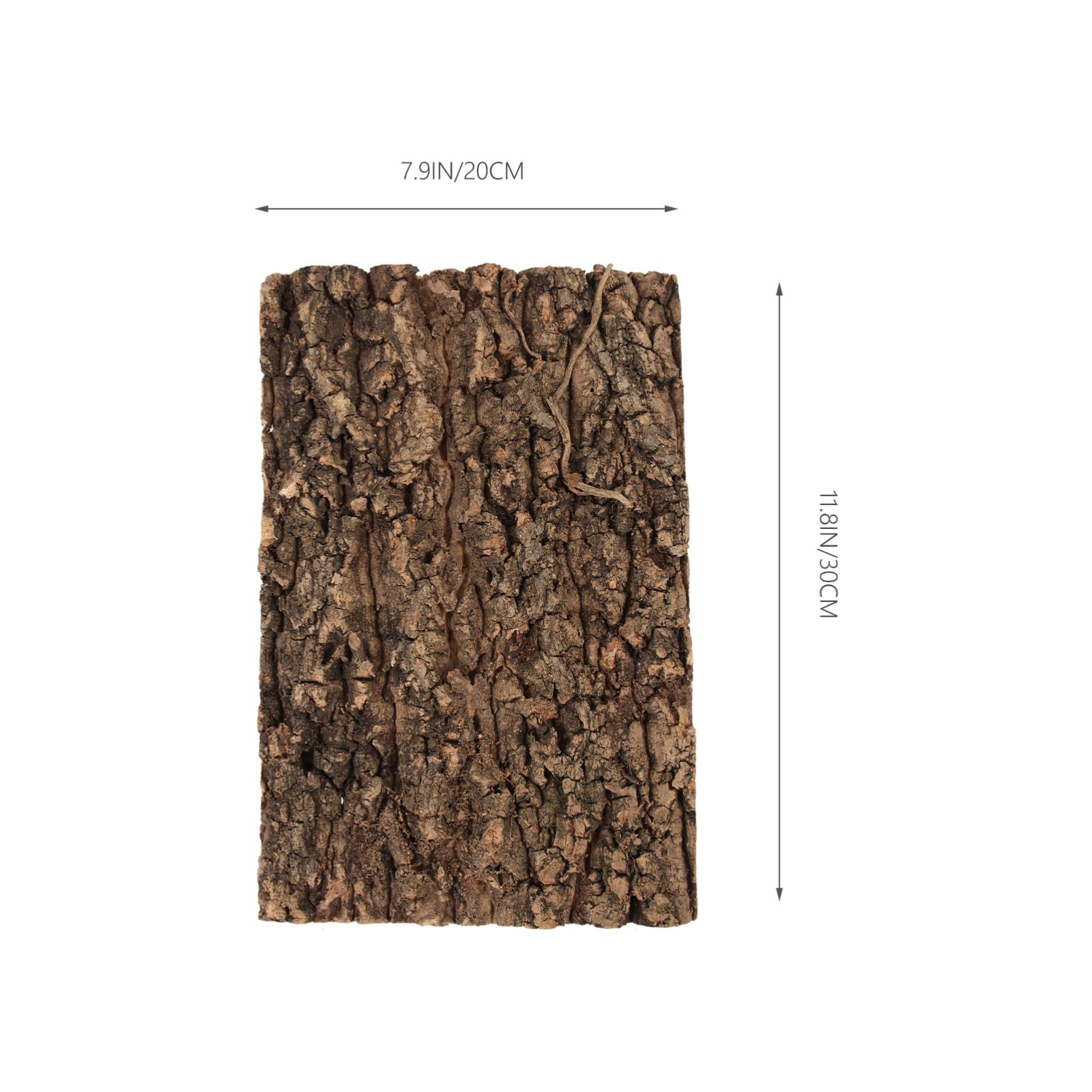 Warmhm 2Pcs Reptile Tree Barks Natural Cork Perchs Natural Flat Cork Wood Pieces Terrarium Substrate Tank Supplies - Image 2