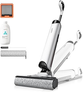 uwant D500 Aspiradora Fregadora Sin Cable, Aspirador en Seco y Húmedo, Alcance Plano de 180°, Limpieza de Bordes,Desodorización de Tanques, 17000 Pa, Secado con Aire Caliente a 65°C, Sin Enredos