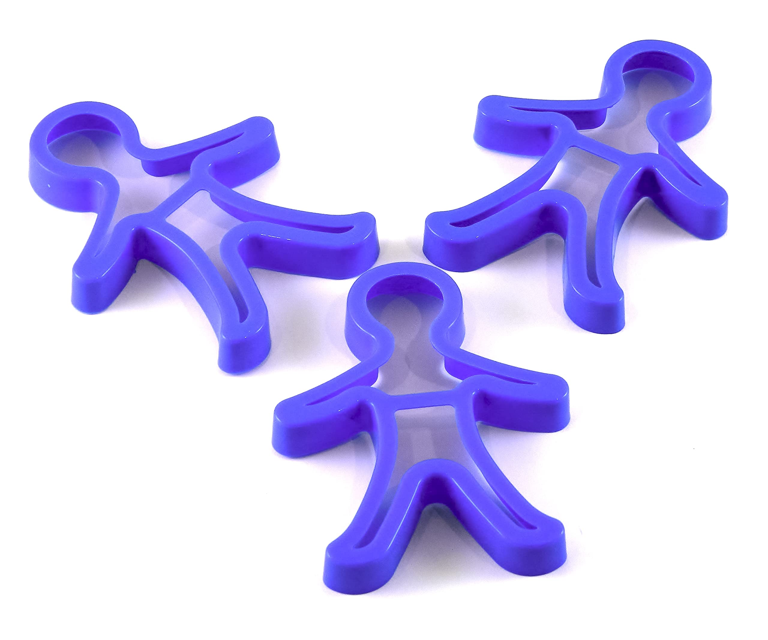 Cookie/Dough Cutters | Strong Plastic - Easy Clean | Gingerbread Man | Pack of 3