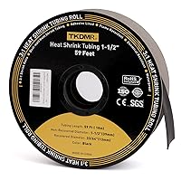 Vista 16 de TKDMR Tubo termorretráctil de 26 pies y 3/32 pulgadas, relación 3:1 de grado marino, sellado de aislamiento de tubo forrado con adhesivo de cable