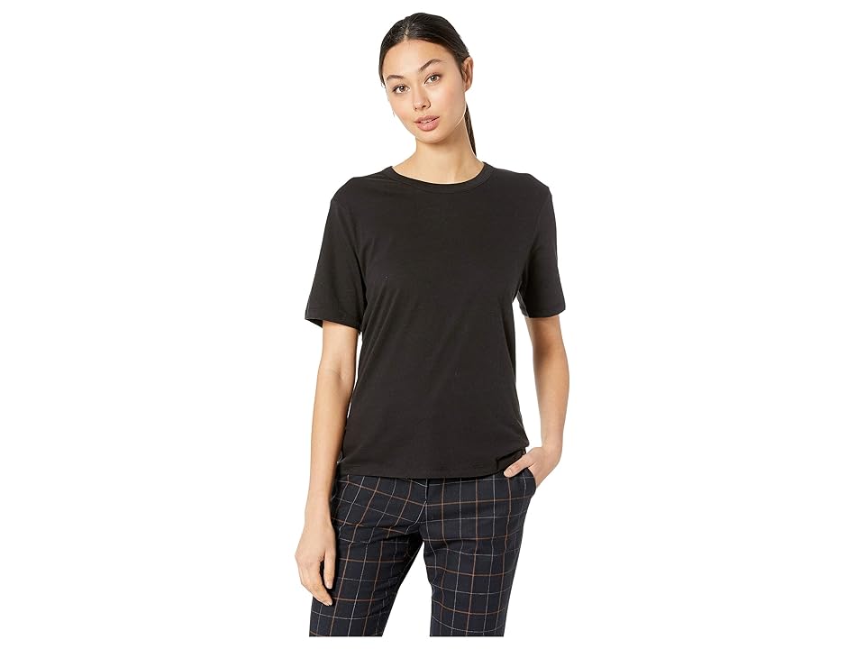 

Hurley Perfect Crew Tee Short Sleeve (Black) Women's Clothing
