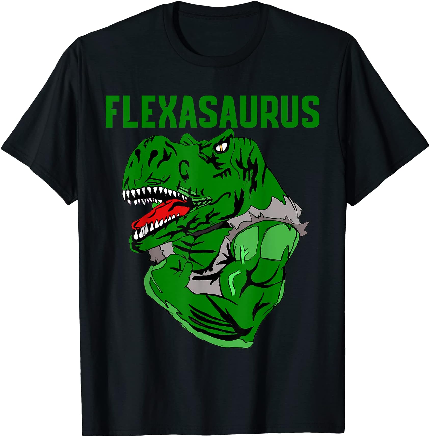 Trex Flexasaurus shirtFlexasaurus swole T-Rex T-shirt, muscular dinosaur gym gear T-Shirt