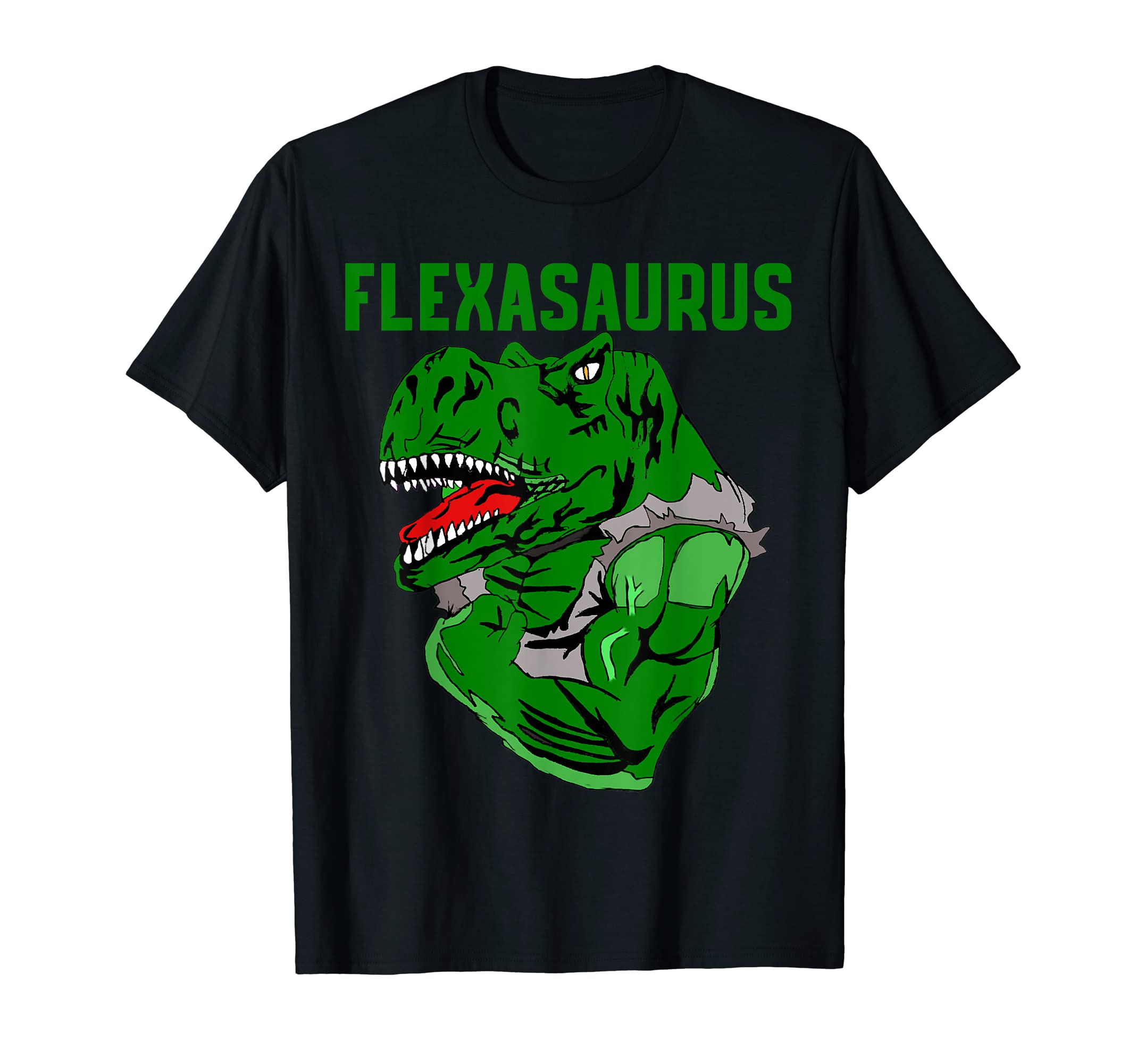 Trex Flexasaurus shirtFlexasaurus swole T-Rex T-shirt, muscular dinosaur gym gear T-Shirt