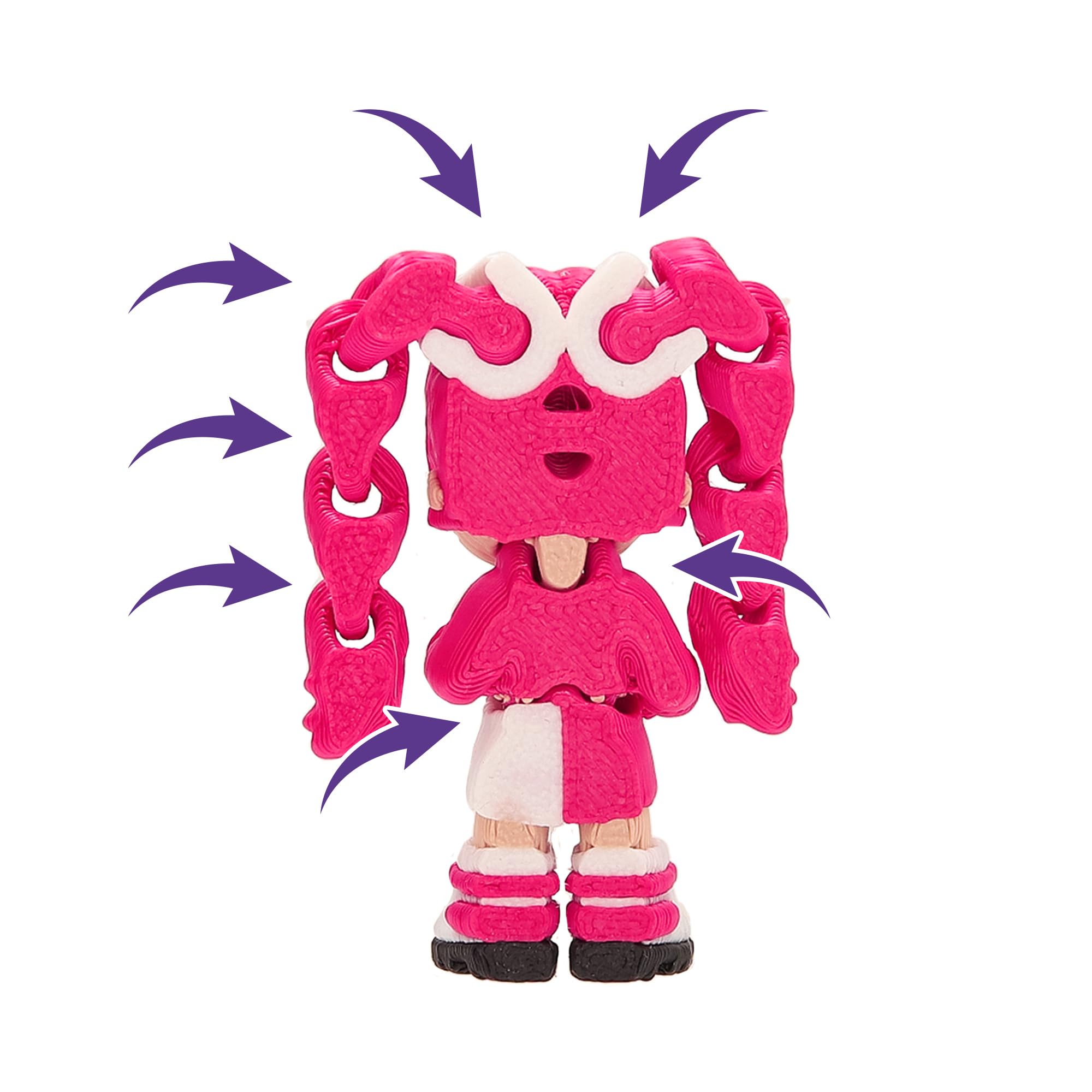 K-POP IDOL PALZ 3D Pack de 3 Yura, Nari, Yuni Figuras Coleccionables Altamente Articuladas con Cabello Intercambiable Juguete para Niños a Partir de 3 Años