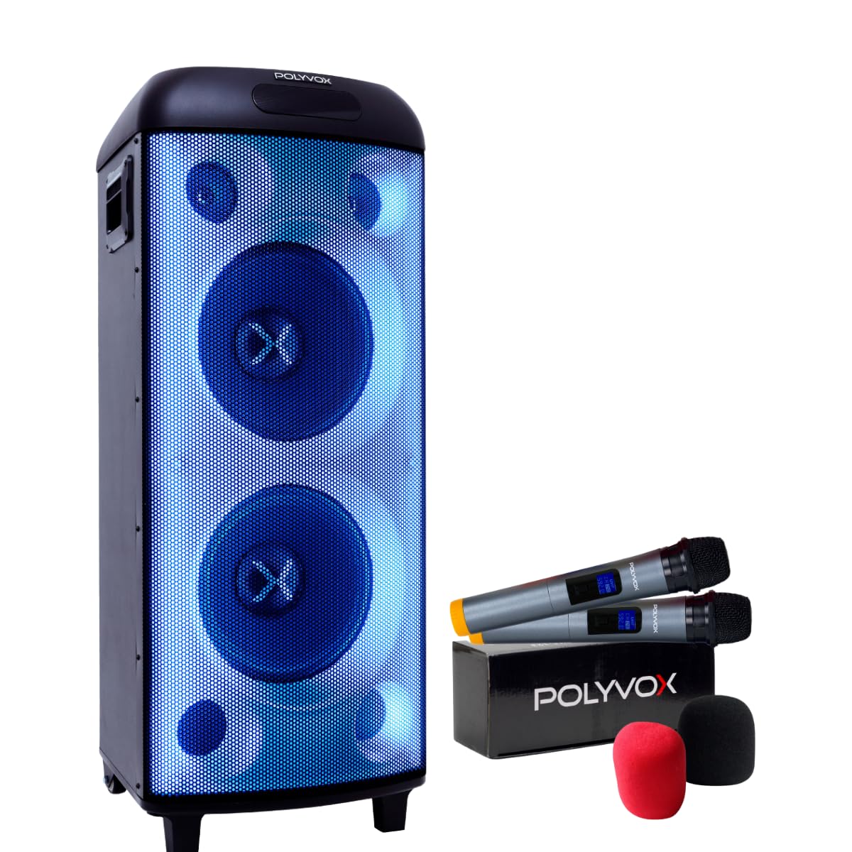 Polyvox, Caixa de Som Amplificada Polyvox Torre XT-990 TWS Bluetooth Full Led 2000W +