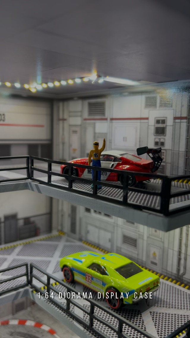 Amazon.com: 1/64 Diorama Garage Model LED Lighting Showroom