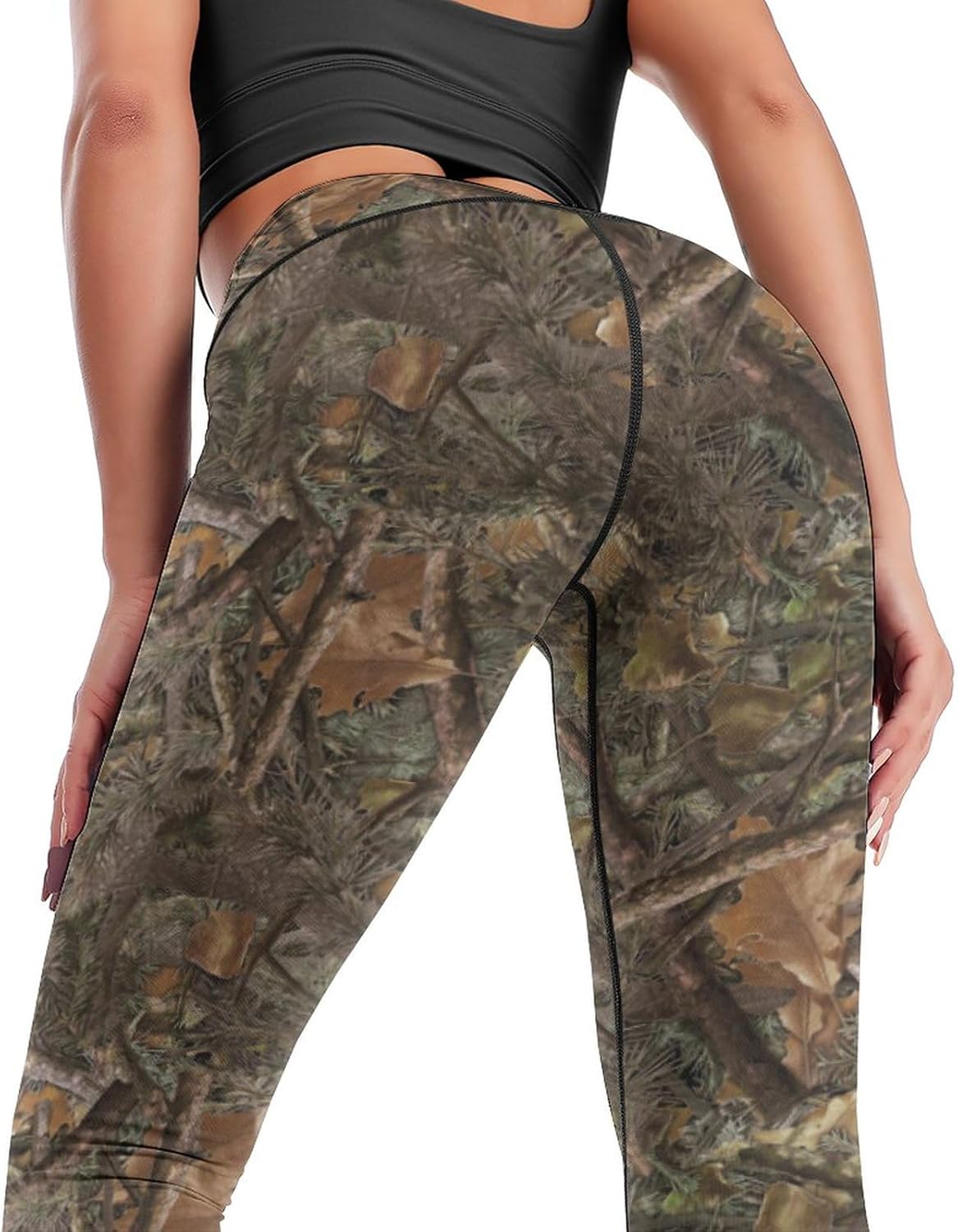 High Waisted Yoga Pants for Women 4-Way Stretch Soft Running Workout Leggings Athletic Yoga Pants - Image 2