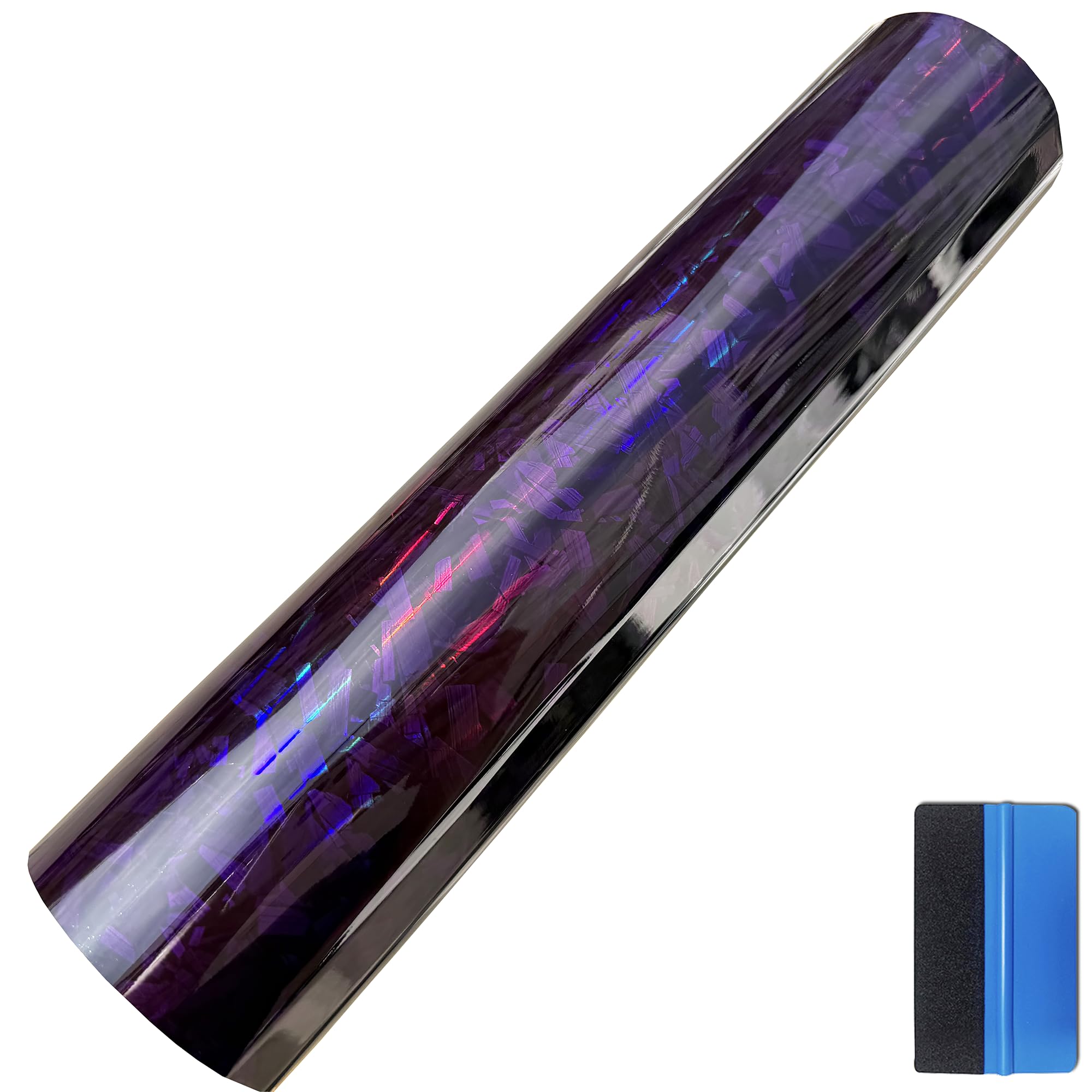 NewL Forged Carbon Fiber Gloss Blue Vinyl Wrap Sticker Free Bubble Air Release DIY Decal Car Auto Vehicle Morotcycle Self Adhesive (30cm x 100cm) — view 21
