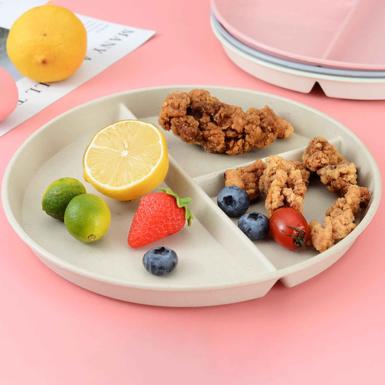 Set Di 9 Ciotole In Plastica Leggere E Infrangibili WANBY - 680ml, Sicure Per Microonde E Lavastoviglie | BPA Free E Multiuso - Foto 11