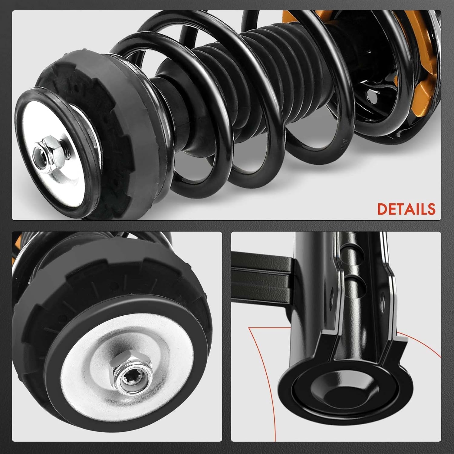 A-Premium Front Pair (2) Complete Strut & Coil Spring Assembly Compatible with Buick Encore 2013-2019 & Chevrolet Trax 2015-2019, Driver and Passenger Side, AWD