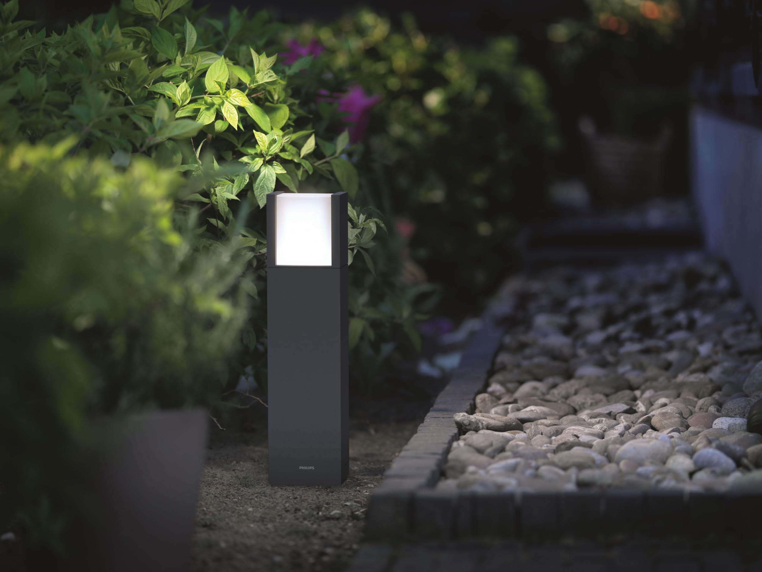 Philips myGarden Lampa stojąca / Latarnia Arbour 4000K antracytowy LED