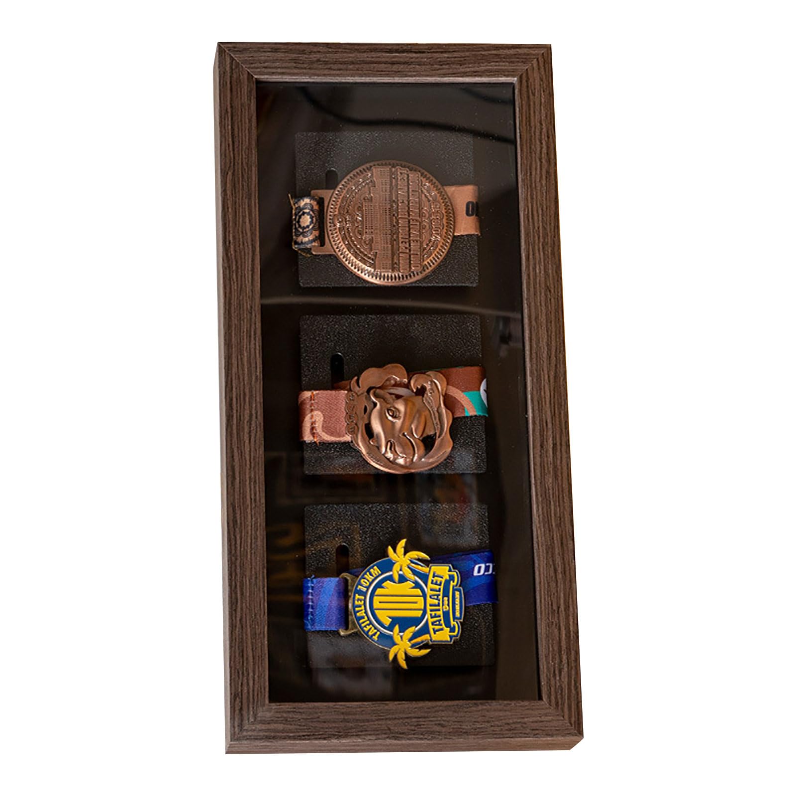 Strong Wood Award Holder Frame with Roomy Design Fits Numerous Pins for Proud Exhibition Elegant Achievement Holder Frame with Roomy Design Fits Numerous Badges
