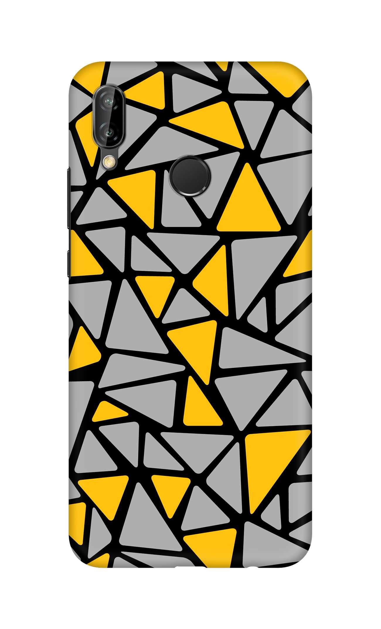 StylizeddCase Compatible with Huawei Nova 3 Slim Snap Basic Case Cover Matte Finish - Triabstract