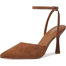 Susanny Heels for Women Stiletto Closed Pointed Toe Backless Dress Shoes High Heels Sexy Kitten Pumps Wedding Guest Party Dance Prom Dressy Comfort Shoes
