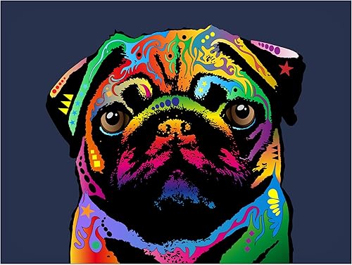 Miniatura 2 de Trademark Fine Art MT0934-C1824GG Pug Dog de Michael Tompsett, 18 x 24 pulgadas, 18 x 24 pulgadas