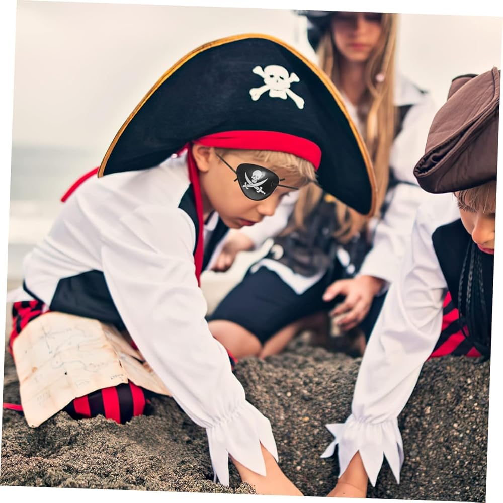Amazon.co.jp: [ZHER-LU] 海賊帽子 ハロウィン三角帽子 (1個