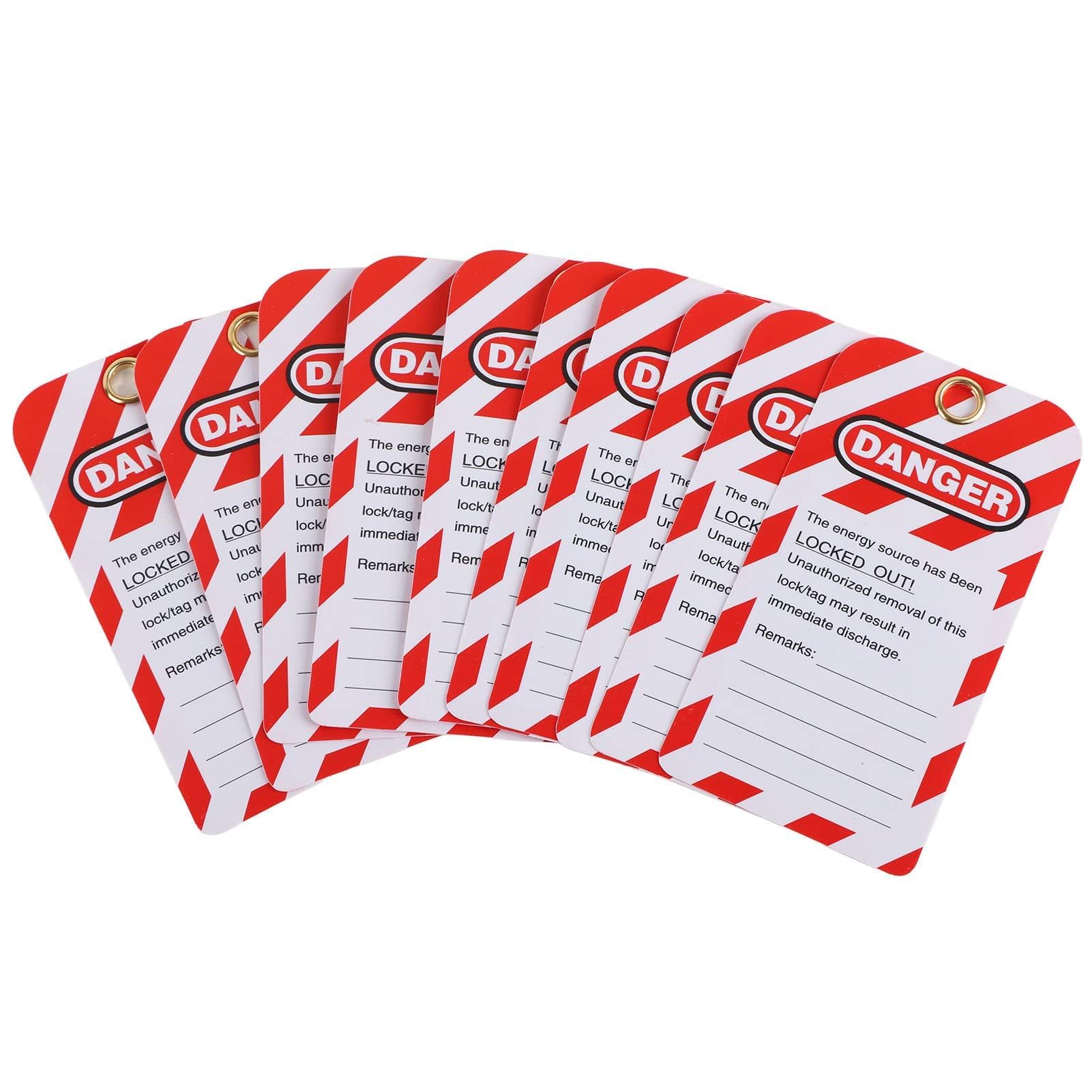 10PCS Lockout Tagout Tags