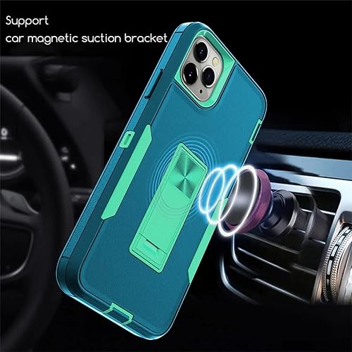 Miniatura 3 de wulibox Funda de diseño profesional para iPhone 11 Pro Max con soporte, protección contra caídas de grado militar, apta para soporte magnético de