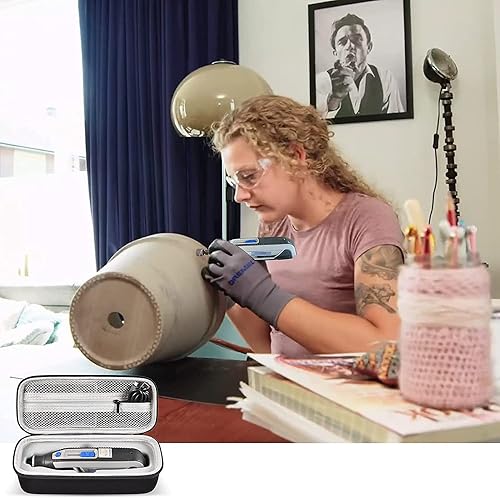 Miniatura 6 de Funda compatible con Dremel Lite 7760 N/10 de 4 V, herramienta giratoria inalámbrica de iones de litio, kit de herramientas giratorias multiusos,