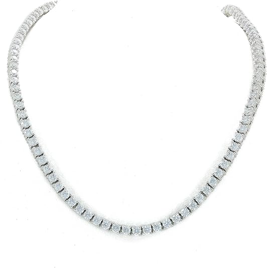 アクセサリー Glitter Luxury Tennis Necklace 3mm 51cm Luxury Tennis Necklace 【3mm / SILVER】 | Glitter